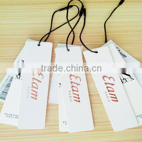 custom paper swing hang tags for garment clothes
