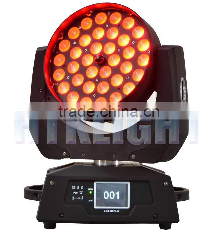 hot selling led zoom wash moving head 36*10W 4in1 RGBW