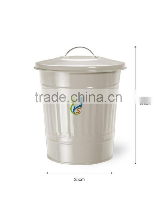 Clay Colored Galvanised Steel Mini Composting Container