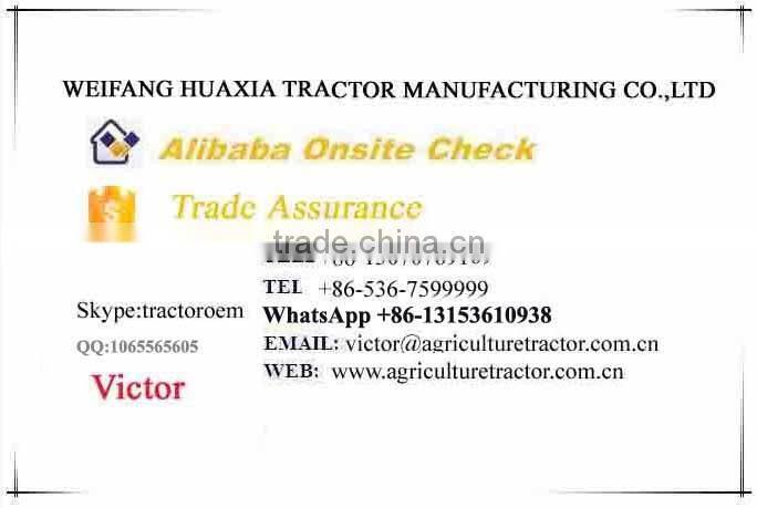 Made in China HUAXIA tractor factory 35HP farm Tractor fit with cabib with CE