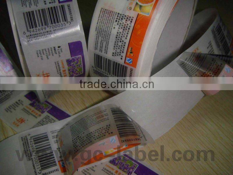 cosmetic adhesive label