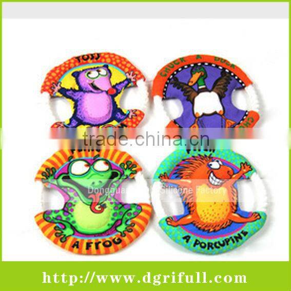 3d animal silicone rubber flying disc for dog