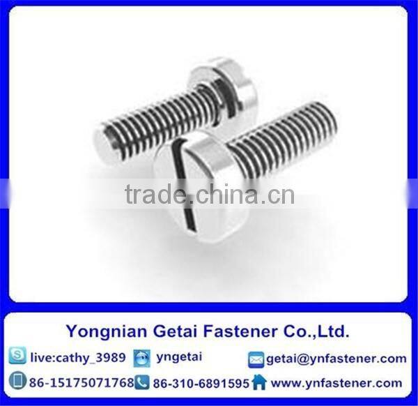 China Supplier Stainless Steel Slotted Flat Head Machine Screws
