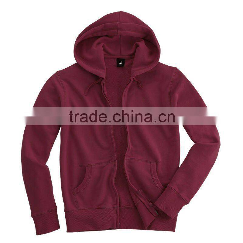 Mens Zipped and Hooded Sweatshirt Available for Custom Style