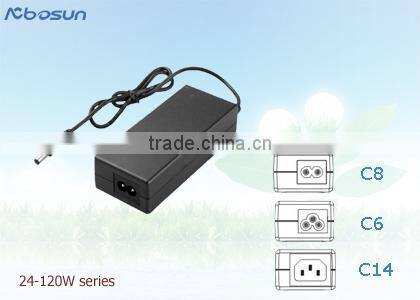 ac dc power adaptor white/ black (optional color) in wattages from 5W to 120W with CE UL CUL FCC KCC PSE CCC GS SAA approval