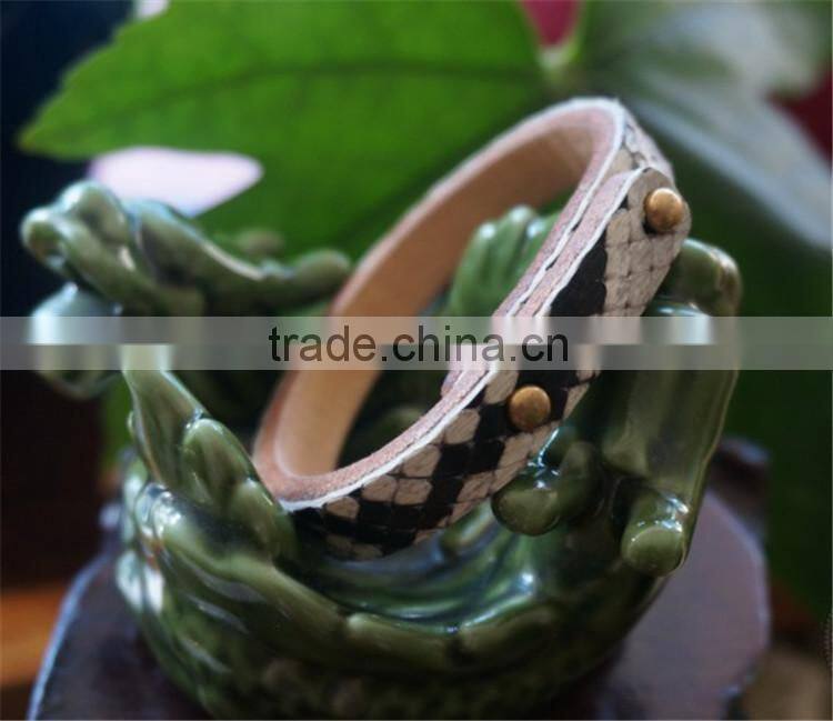 new real python skin snake leather hand strap woman real leather wrist bracelet