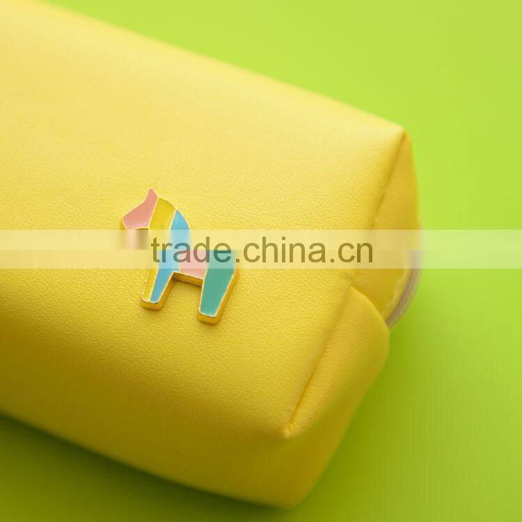 custom pu pencil case with zipper