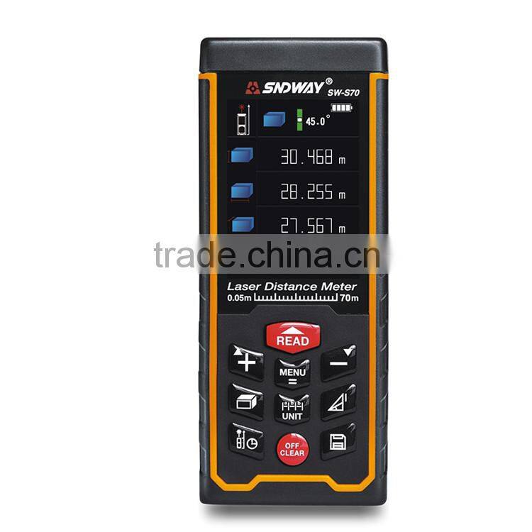 Precision 0.05-100m Measurement range Portable laser rangefinder SW-S100 Digital laser distance meter