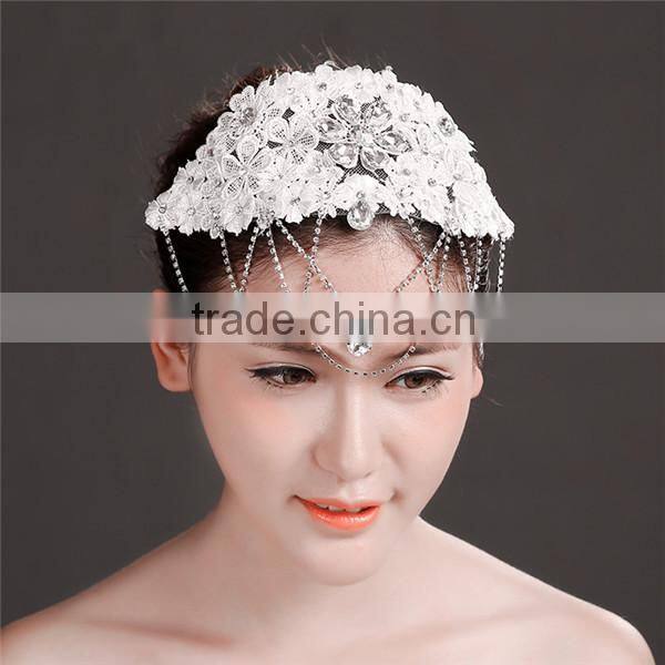 MYLOVE women accessory statement hair jewelry lace handmade MLF117