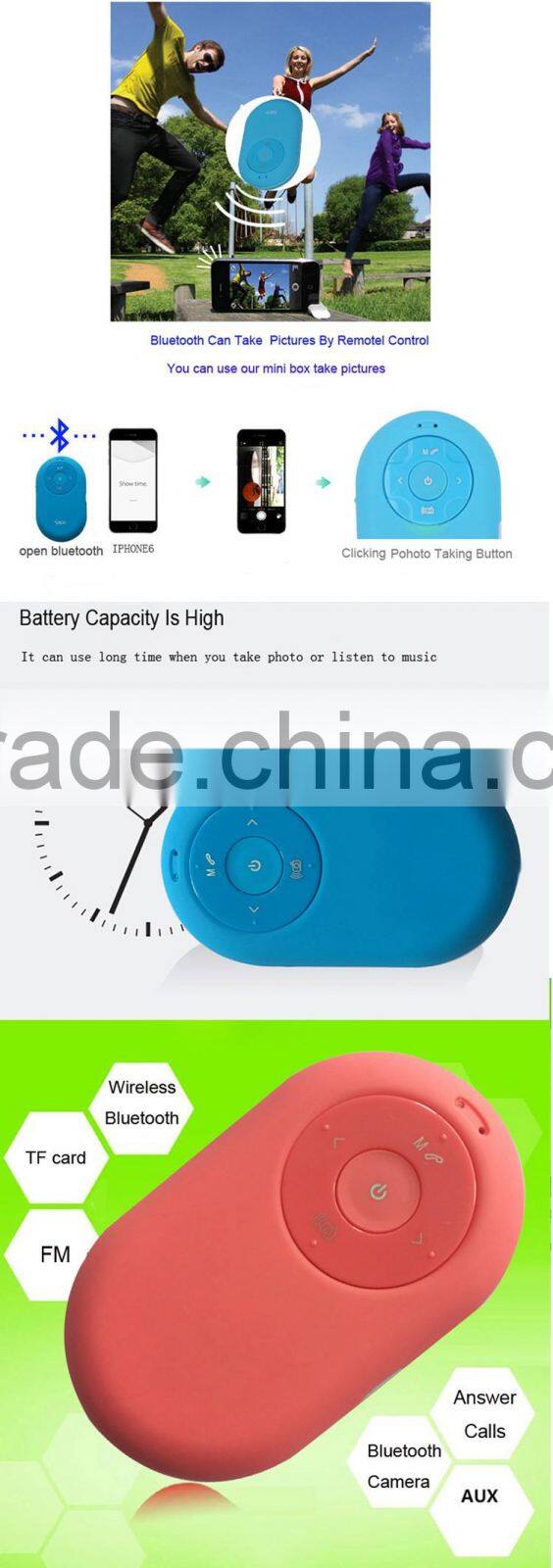 New Arrival Christmas Gift Products wireless Audio Player 2016 Bluetooth Speaker loudspeaker box