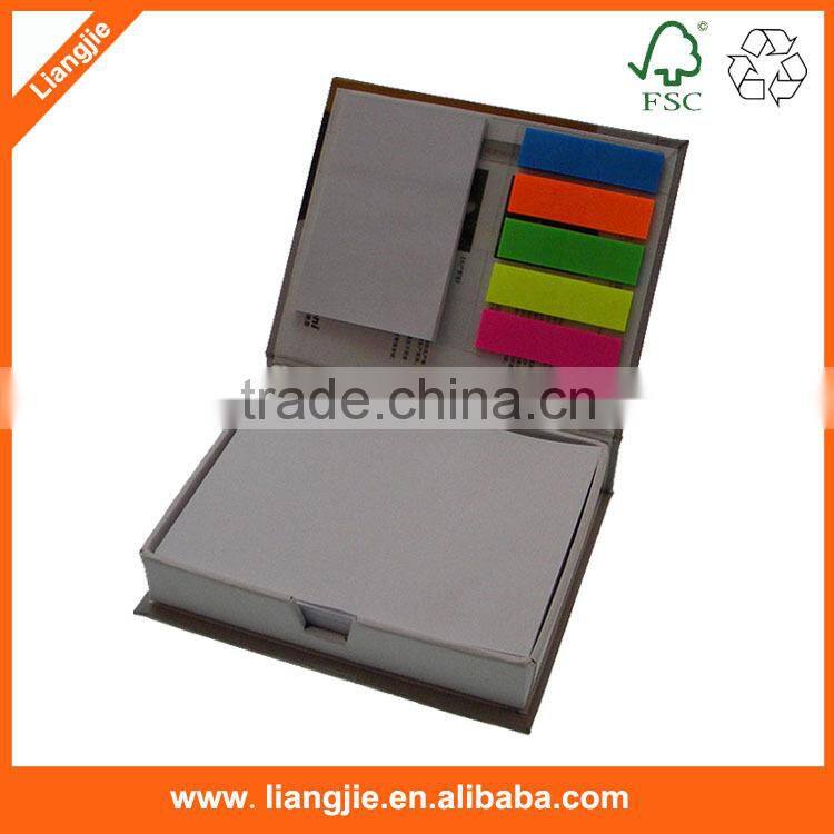 Good quality die-cut notes pads memo pad with hard cover