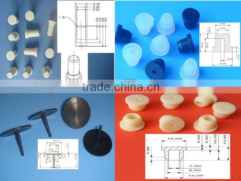 1/2" 1" 2" square hole plugs silicone rubber cap silicone rubber waterproof dustproof hole plugs