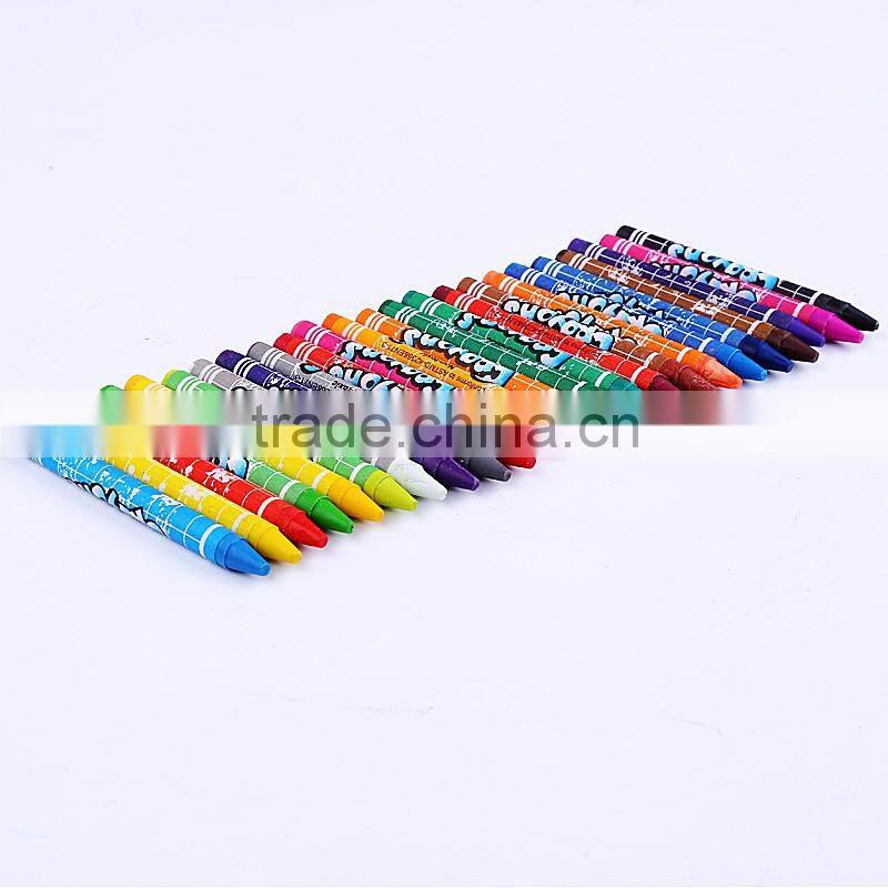 Art Supply Lovely Animal Print Non-Toxic Bulk 24 Pcs Wax Crayon Oil Painting Stick Student School,