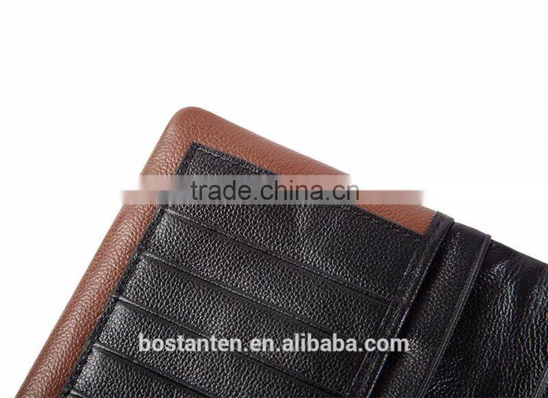 wholesale fashion men wallet money clip leather long purse