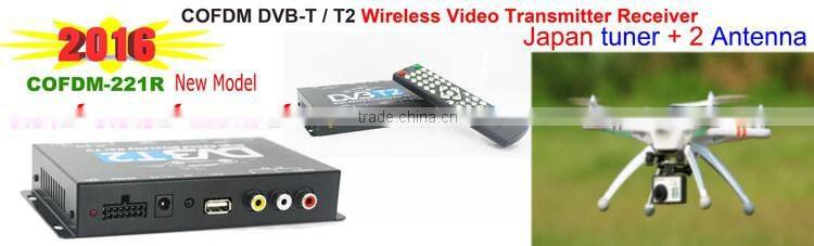 COFDM-221R AV 1080P Transmission image Transceiver CVBS 170~900Mhz Coded Orthogonal Frequency Division Multiplex