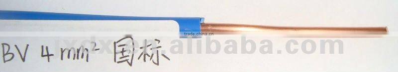4mm flexible single copper wire with PVC insulation 450/750V