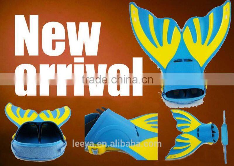 New Arrival mermaid tail swim rubber swim fins monofin for children