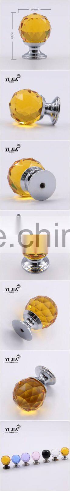 solid brass base honey amber diamond cut glass pulls and knobs for cabinets