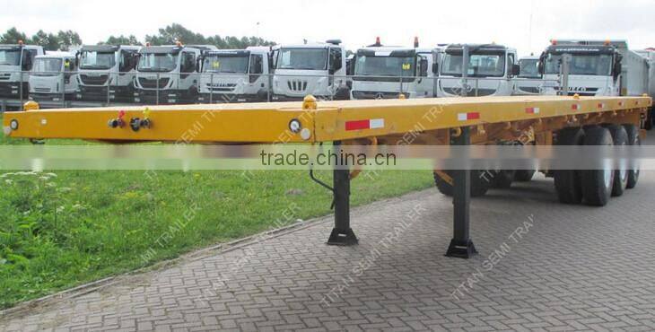 heavy duty 4 axle 3 axle 20ft 40ft container flatbed semi trailers for sale