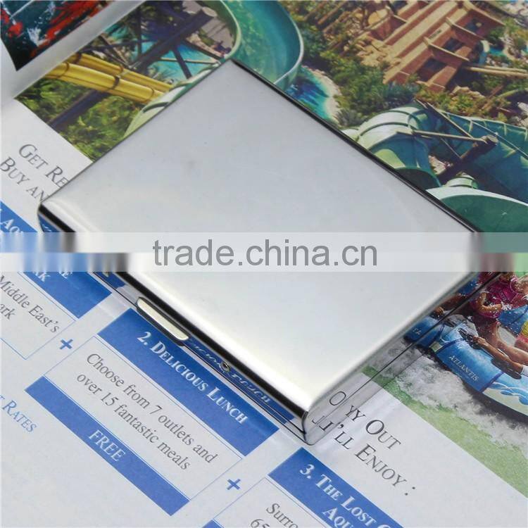 Vertical leather credit card case for business cards