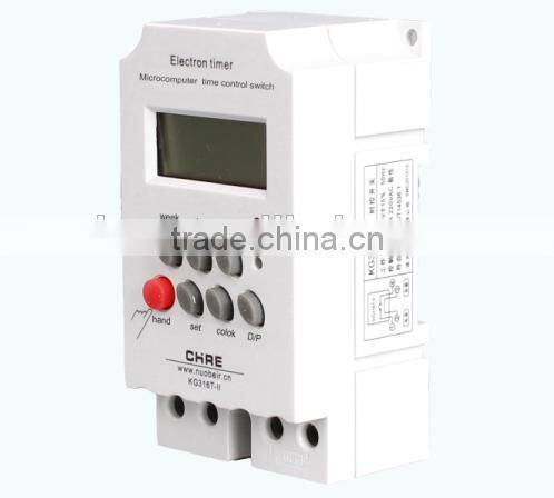 LCD 25A 250VAC timer digital Switch KG316T with Battery