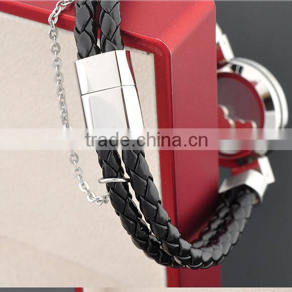 Hot New Products For 2016 Best Selling Products Popular At High Quality Leather Bracelet Lockets Wholesale