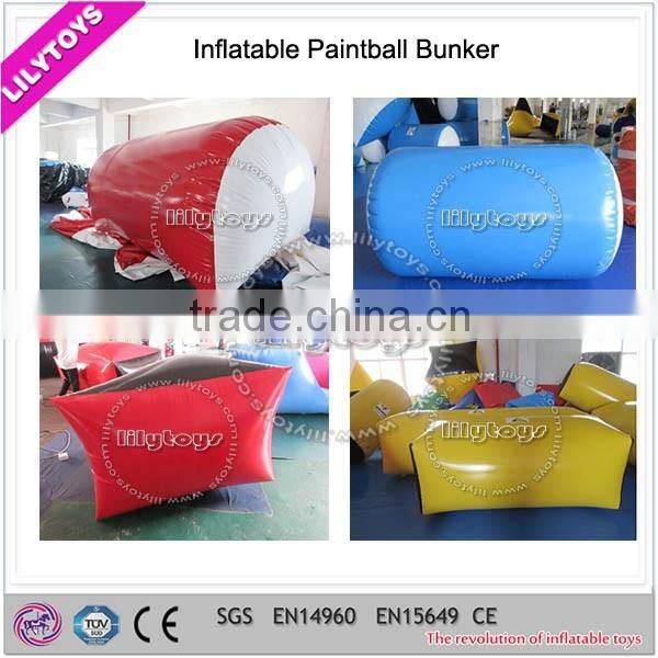 Iilytoys outdoor inflatable bunker, inflatable speedball bunker games