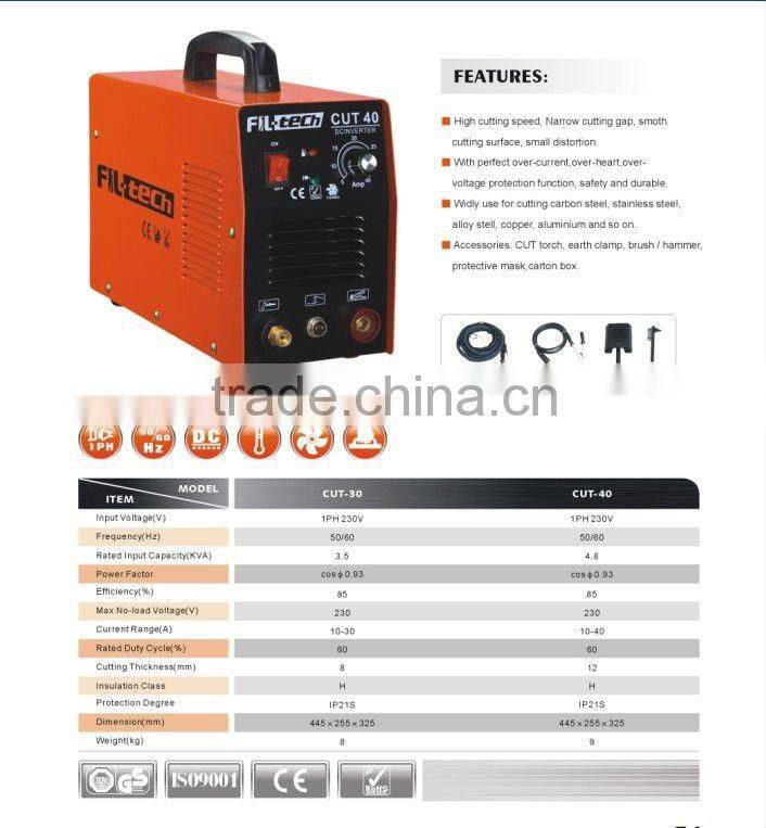 PROFESSIONA DC CUTTER MOSFET PLASMA CUTTER/CUTTING CUT 30/40/60/70/100/120)