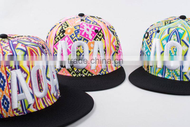 China manufacturer custom embroidery snapback cap, embroidery cap, 3d embroidery snapback cap wholesale