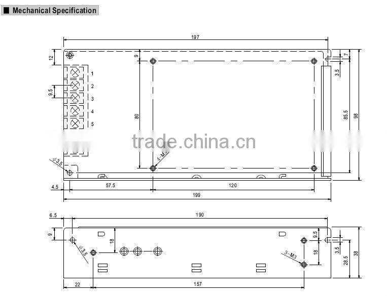 high reliability S-120 switching power supply