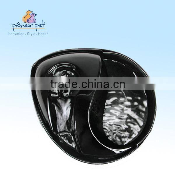 Pet products Ceramic water Drinking Fountain Rain Drop new style , Black color , 60 oz