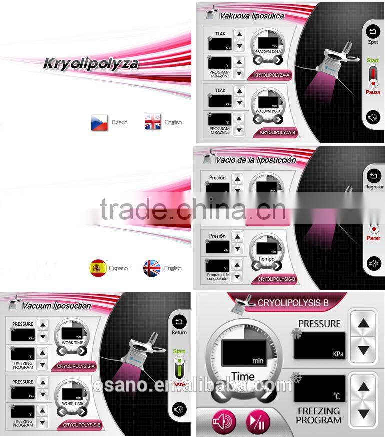 Cryo lipolysis/cryotherapy cellulite reduction fat removal fat freeze cellulite removal criolipolysis machine