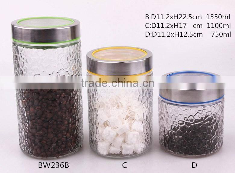 GLASS JAR WITH S/A LID