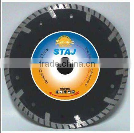 Deep teeth turbo small diamond saw blade for fast cutting marble