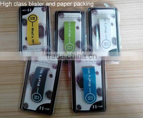 new design Multi-function silicone cable clip,paper/money clip,phone holder for promotion