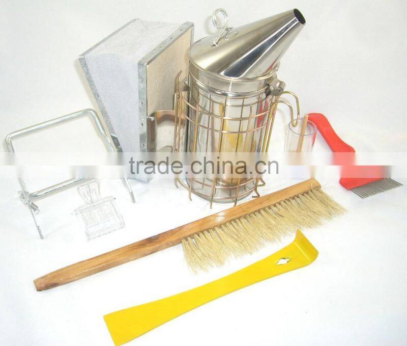 Beekeeping tool,honey bee smoker,Galvanized bee smoker with corium box