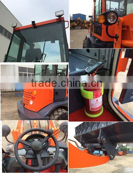 Best price 1.6 ton mini loader with ce, small turning radius and flexible moving machine for sale
