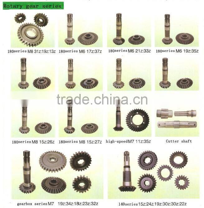 Made in china agricultural parts Tillers shaft and gear