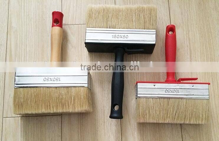 150*50mm ceiling cleaing brush with wooden handle/roof brush