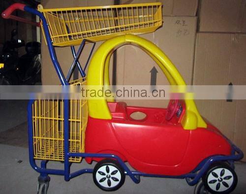 European/Asian/American style unfolding wheeled shopping trolley