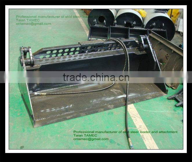 skid steer loader with rock grapple