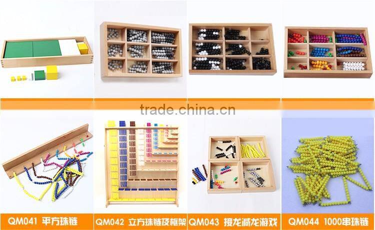 Kid Wooden toy montessori material from China factory