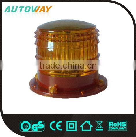 hotsale energy saving led yellow solar flashing warning light