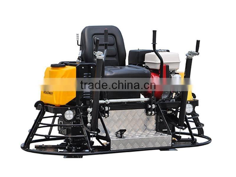 Driving type concrete finishing machine