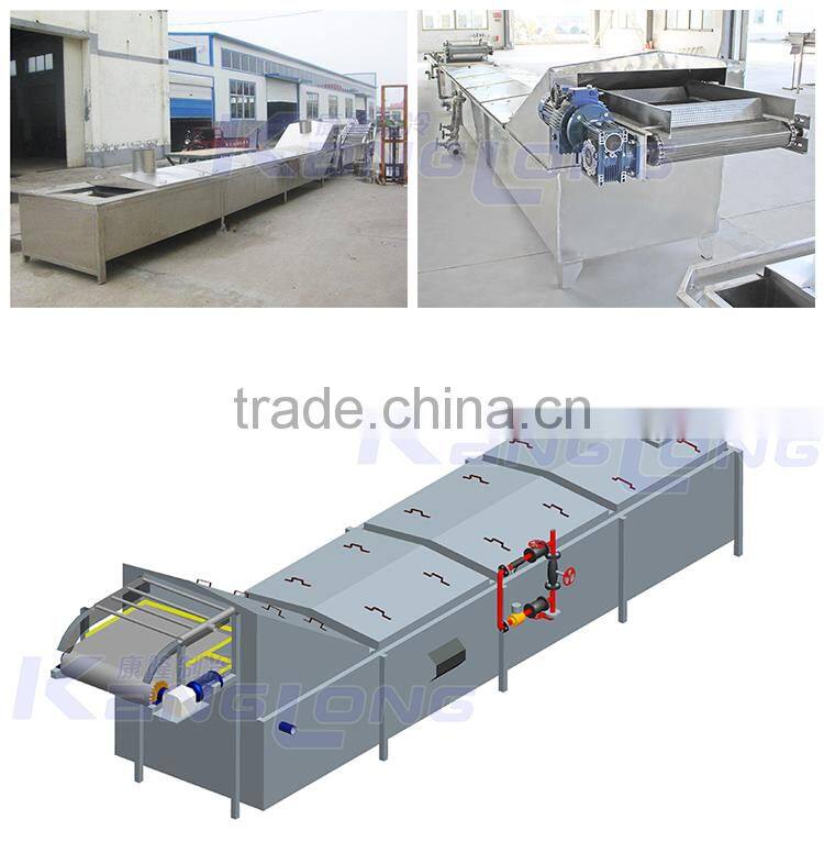 High Quality Net Belt Vegetable Blanching Machine
