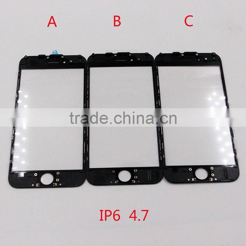 Cold press frame drop pressure test Best Original factory for iphone 6 glass with frame OCA