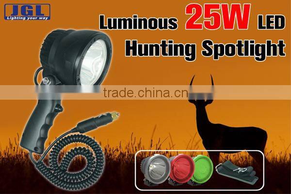 Super brightness spotlight with car chager high power led off road 12 volts 25 watt lamp