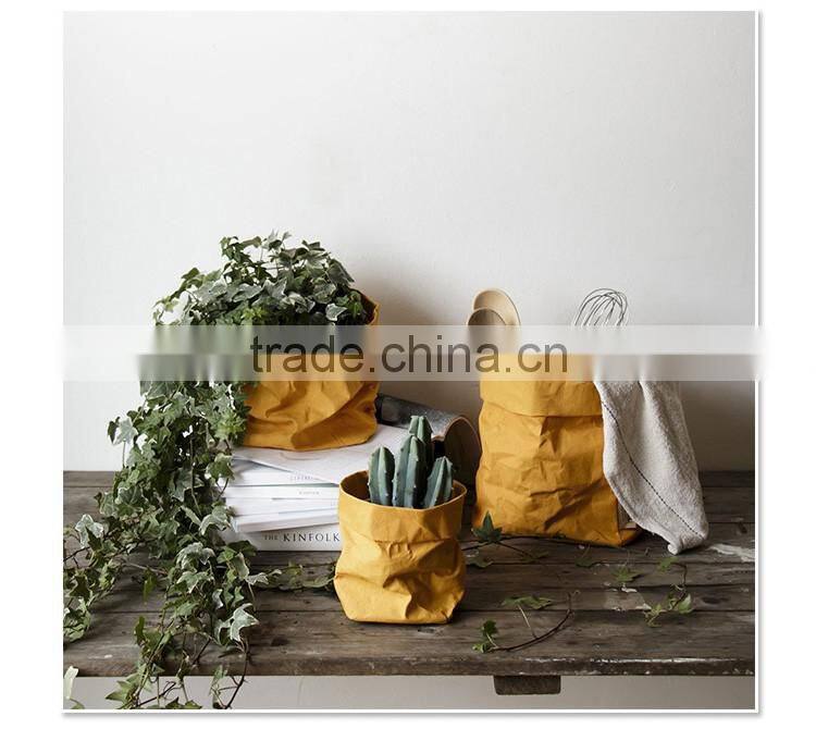 Brown washable paper planting bag,brown kraft paper bags