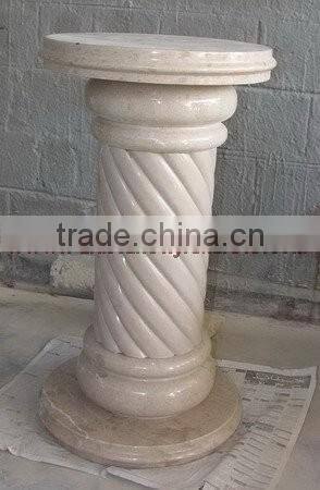 UNIQUE VERONA BEIGE MARBLE PEDESTALS
