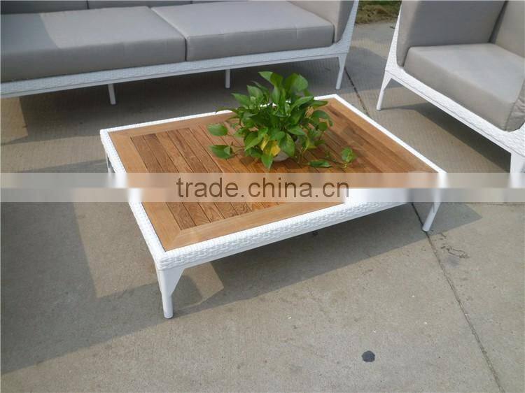 Latest Aluminum Frame Sofa Set PE Wicker Garden Furniture